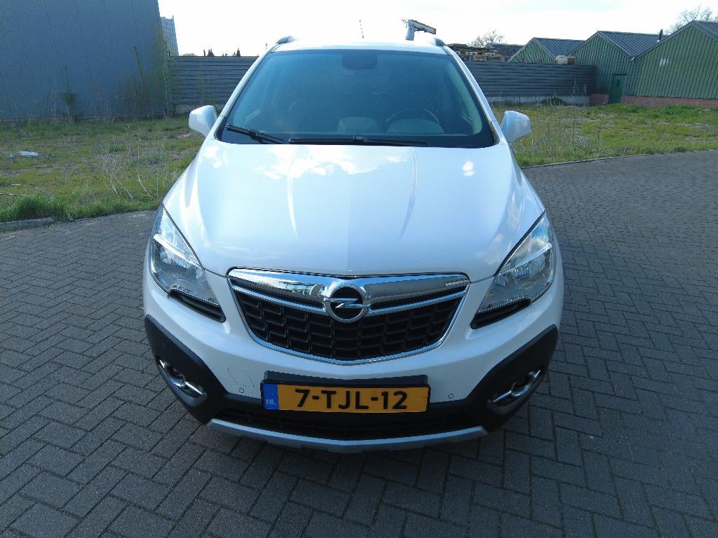 Opel Mokka 1.4 Turbo 16V 103KW Aut6 2014 Wit, 15 km/l, Leder en Stof, Wit, Origineel Nederlands
