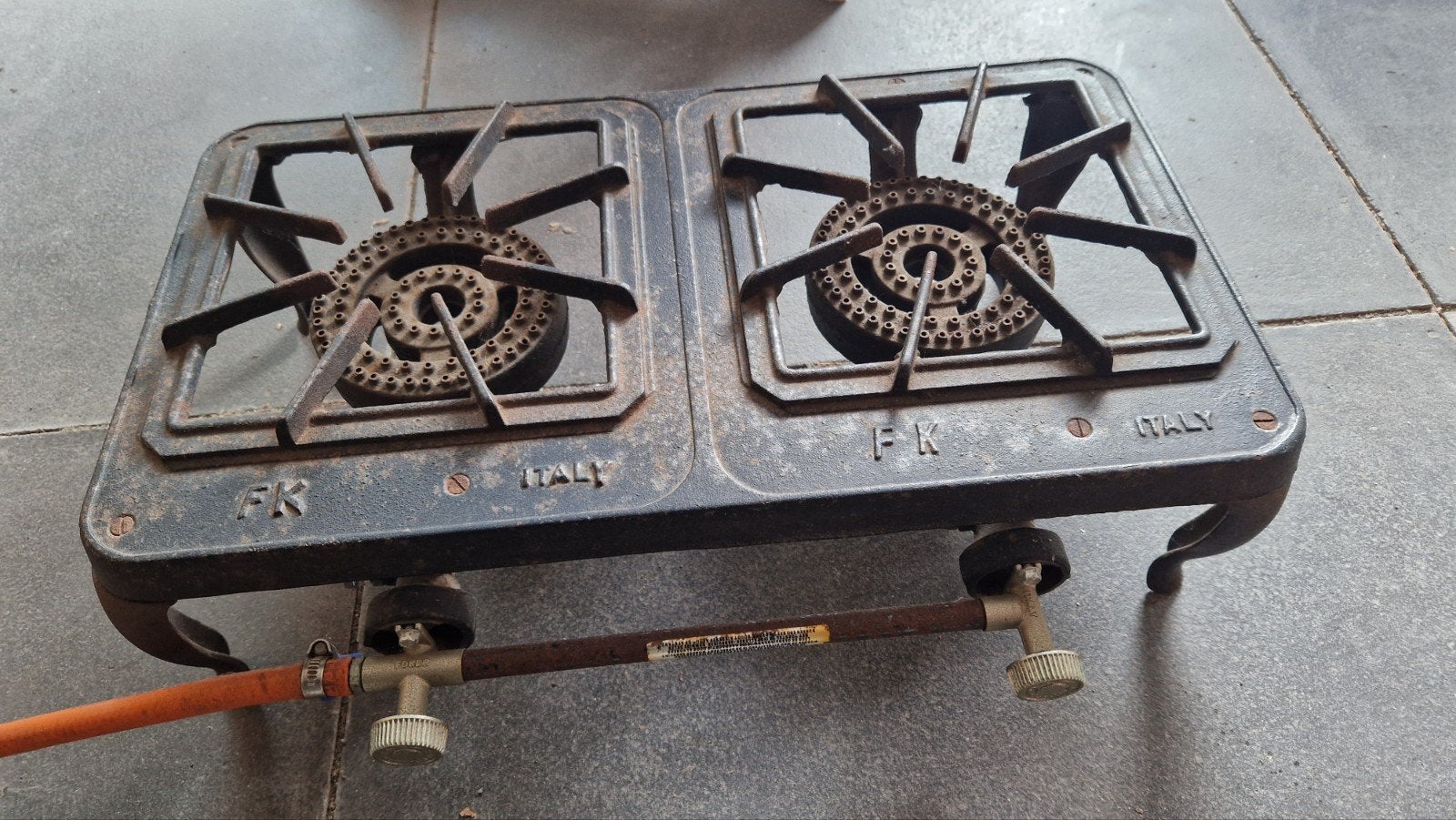 Foker 2-pits gasbranders - Ideaal voor op camping, Caravans en Kamperen, Kampeeraccessoires, Ophalen of Verzenden, Gebruikt