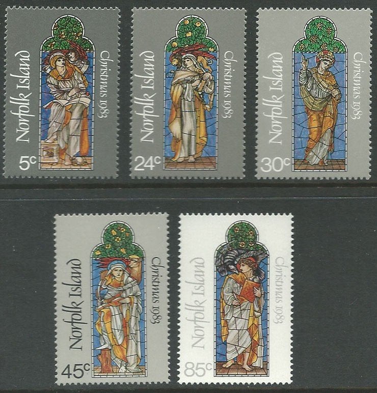 NORFOLK 1983 Kerstmis, Michel: 310-14, Postfris., Verzenden, Postfris