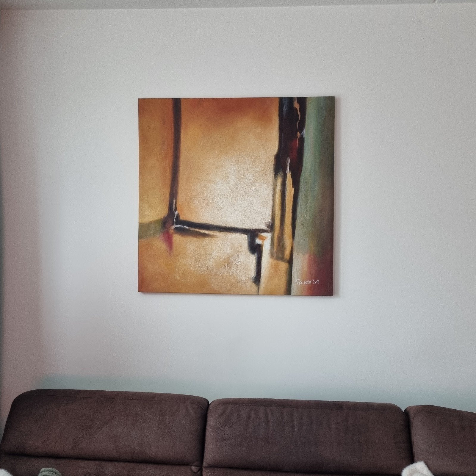 Abstract Schilderij "Savona" - Moderne Kunst aan de Muur, Ophalen
