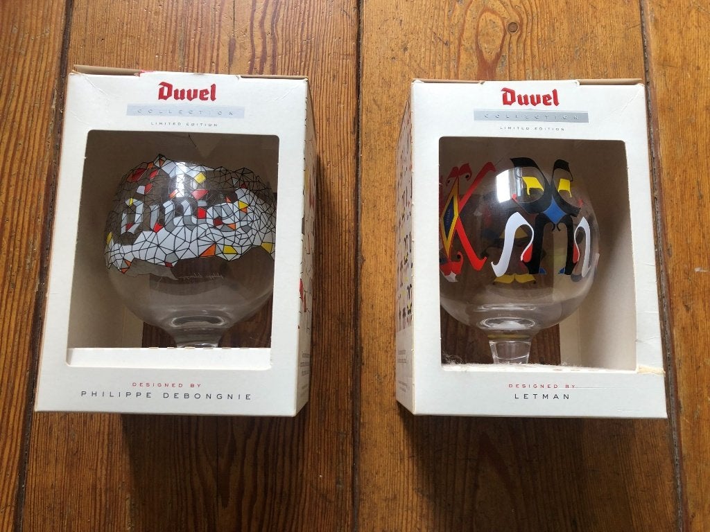 Zeldzame Duvel Collector set – Letman & Philippe Debongnie, Ophalen, Nieuw, Glas of Glazen, Duvel