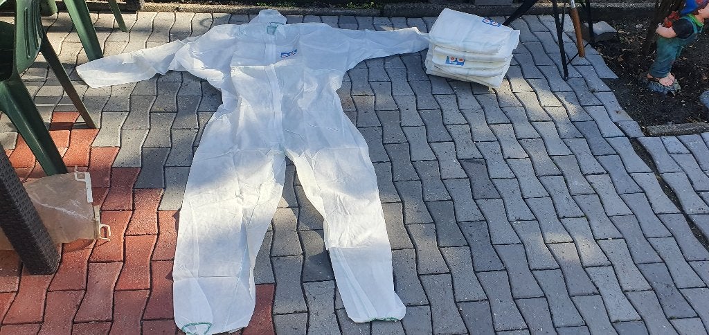 te koop 7 witte xxl bescherm pakken nieuw in verpakking, Tuin en Terras, Dames, Overall, Nieuw, Xxl