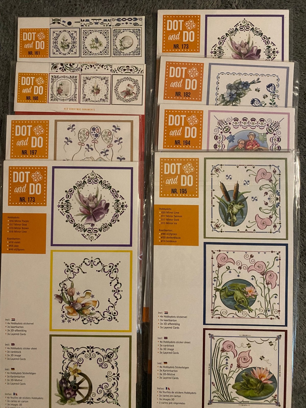 8 x Dot and do sets, Hobby en Vrije tijd, Ophalen of Verzenden, Nieuw, Overige thema's, Overige typen