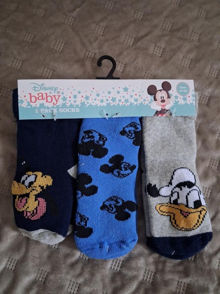 Disney sokken jongen maat 19/22 - 3 paar nieuw, Disney, Nieuw, Ophalen of Verzenden, Sokjes