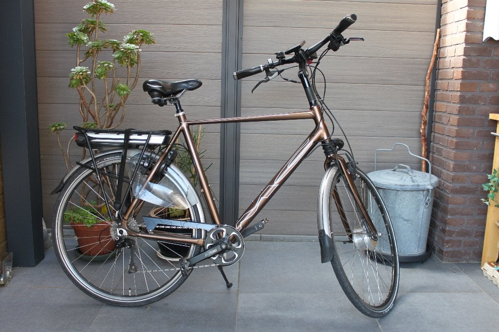 Elektrische herenfiets Multicycle framemaat 61cm., Fietsen en Brommers, Elektrische fietsen, Gebruikt, 59 cm of meer, 50 km per accu of meer