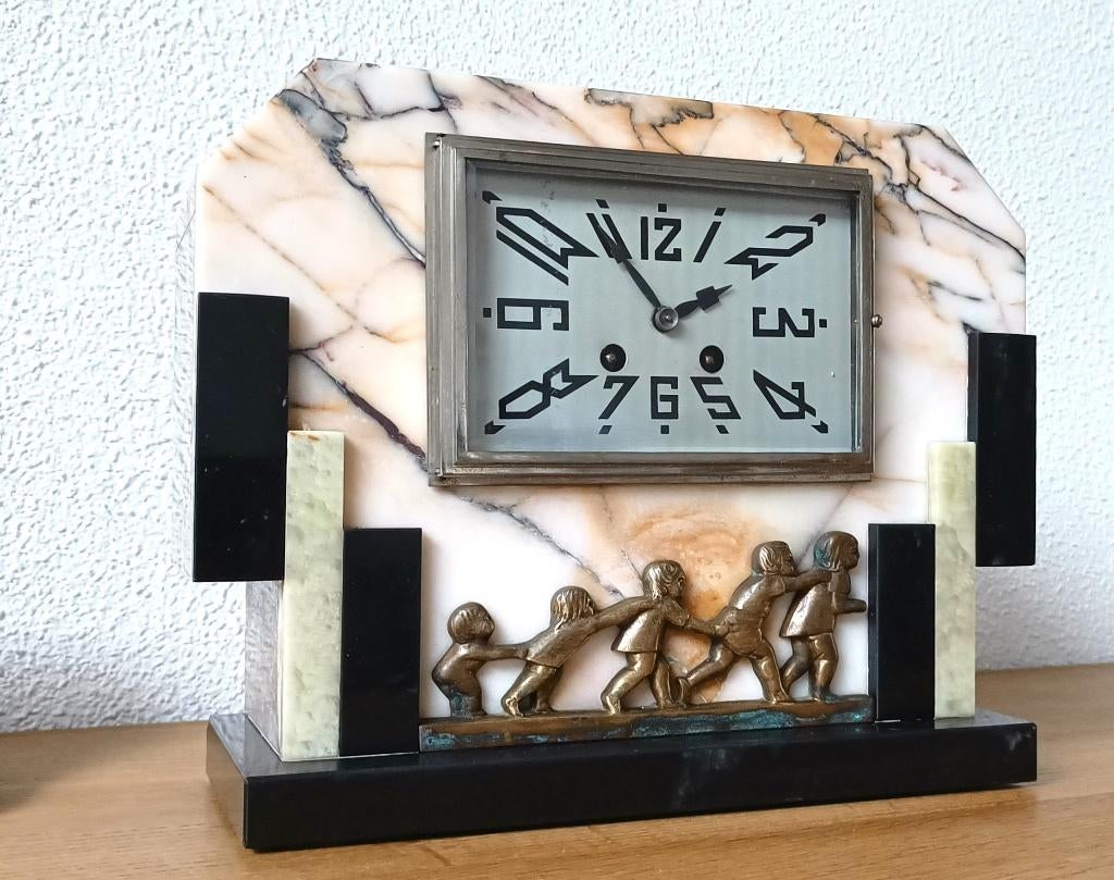 Art Deco mantelklok - Franse pendule  uit c.a. 1930, Ophalen