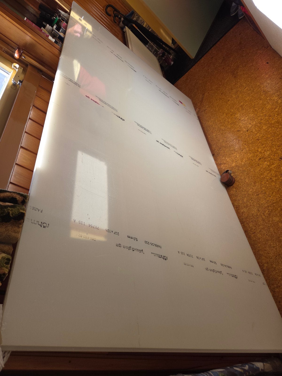 2x Plexiglas platen Röhm 5mm dik - 207x126cm, Ophalen, Nieuw, 160 cm of meer, Glasplaat