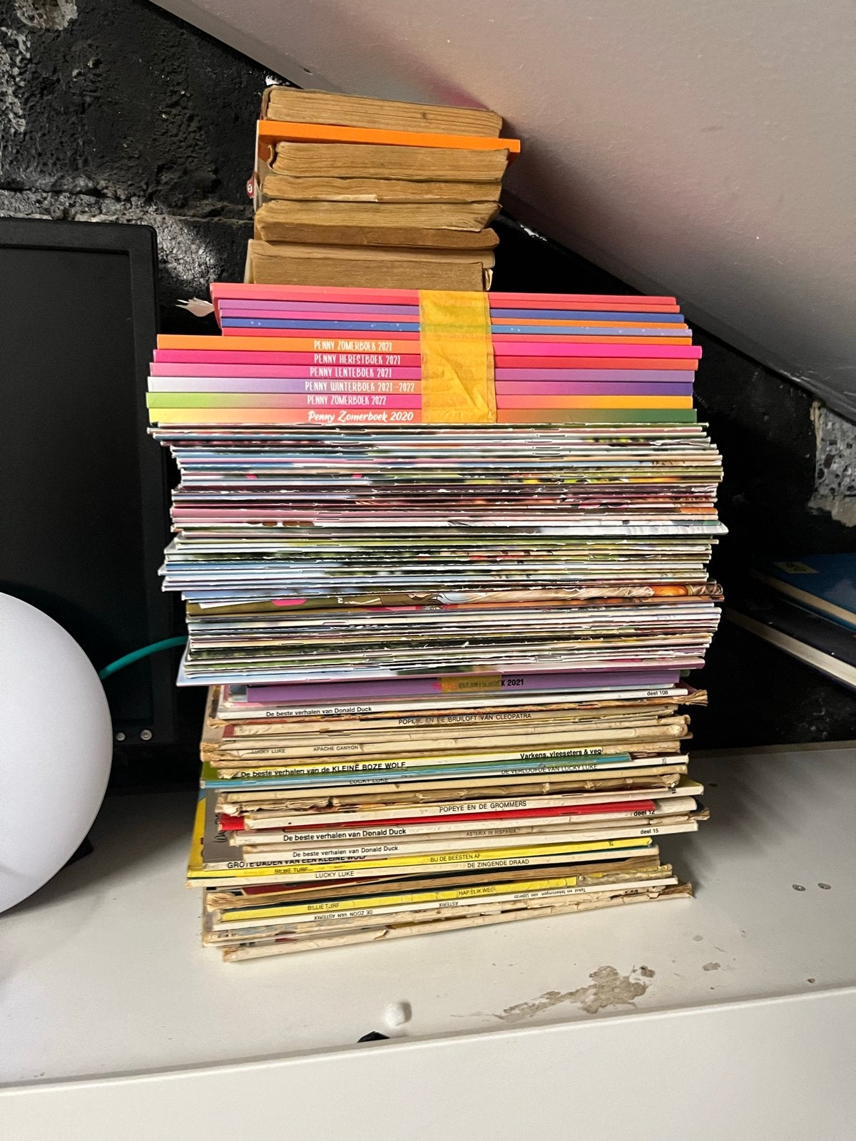 Grote collectie stripboeken: Donald Duck, Lucky Luke, Penny, Meerdere stripboeken, Ophalen, Gelezen