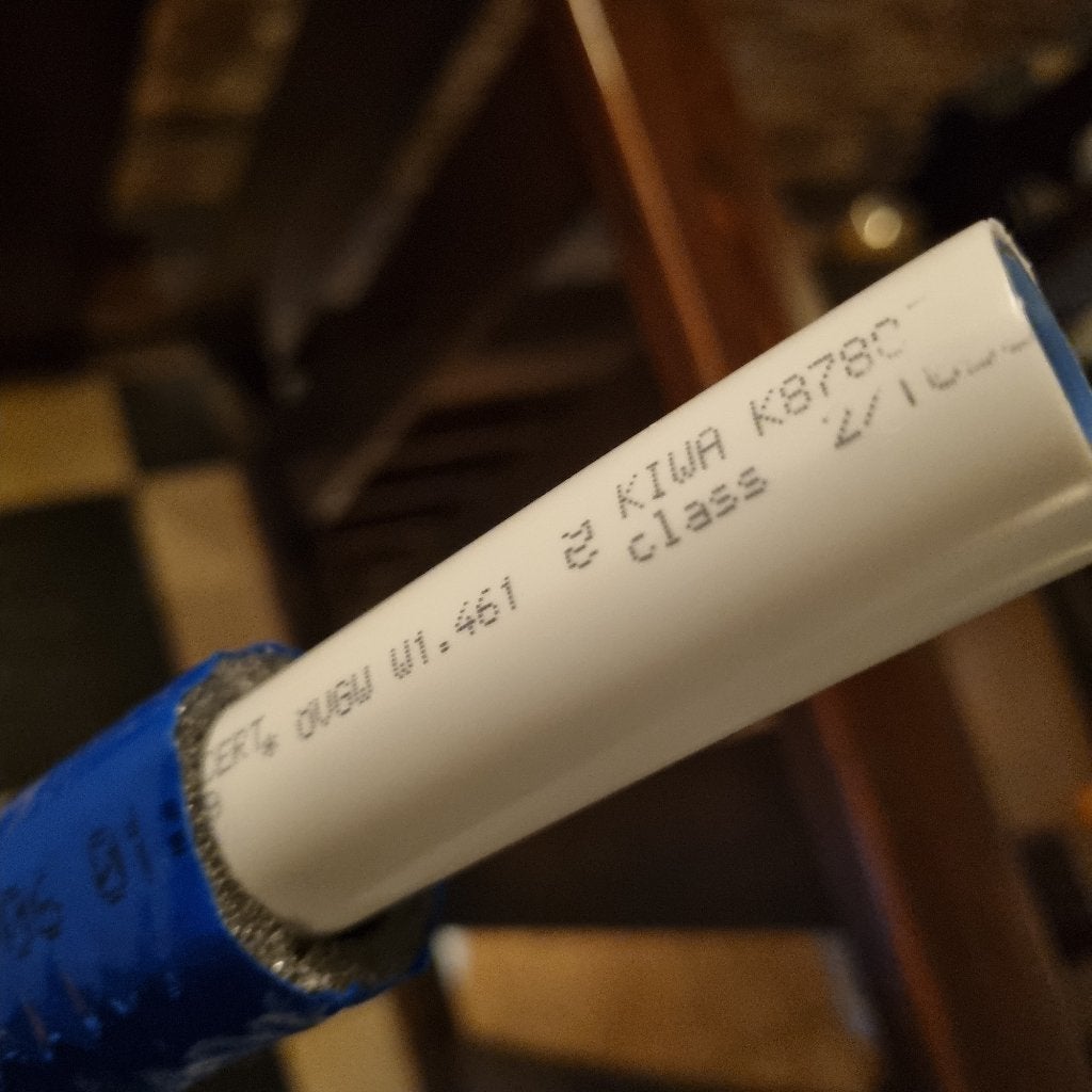 Uponor 25mm geïsoleerde leiding Blauw, Ophalen, Overige materialen, 6 meter of meer, Nieuw