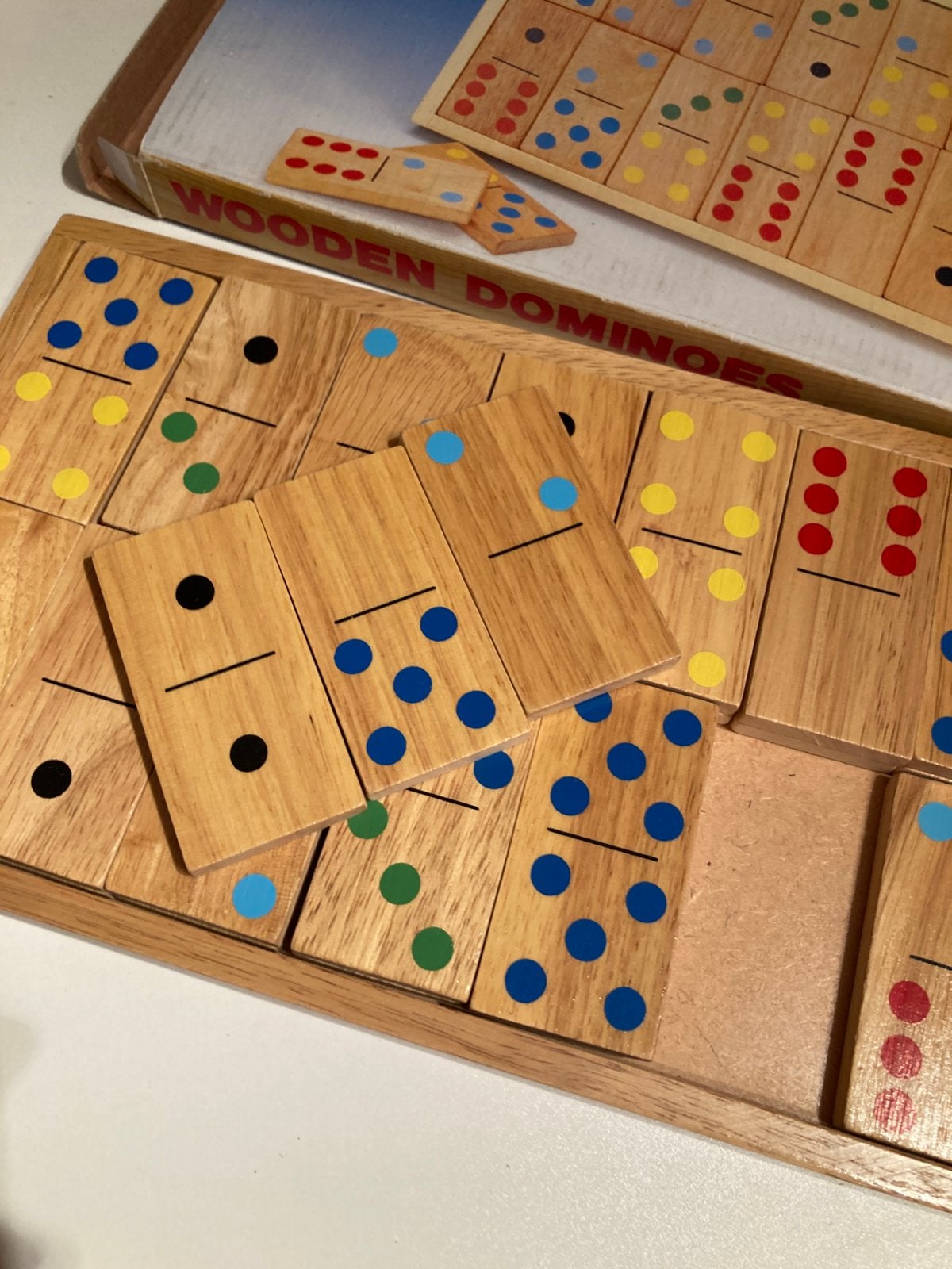 Mooi houten domino spel (vintage), Ophalen of Verzenden, Zo goed als nieuw