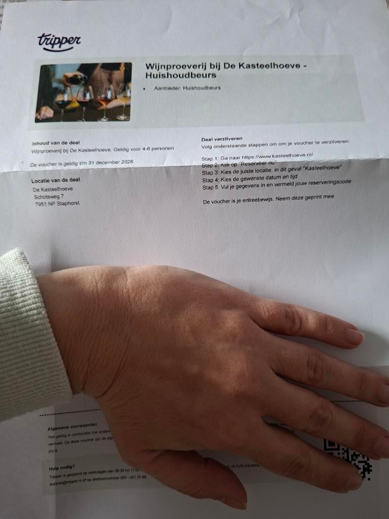 Wijnproeverij bij de Kasteelhoeve, Drie personen of meer, Cadeaubon, Overige typen