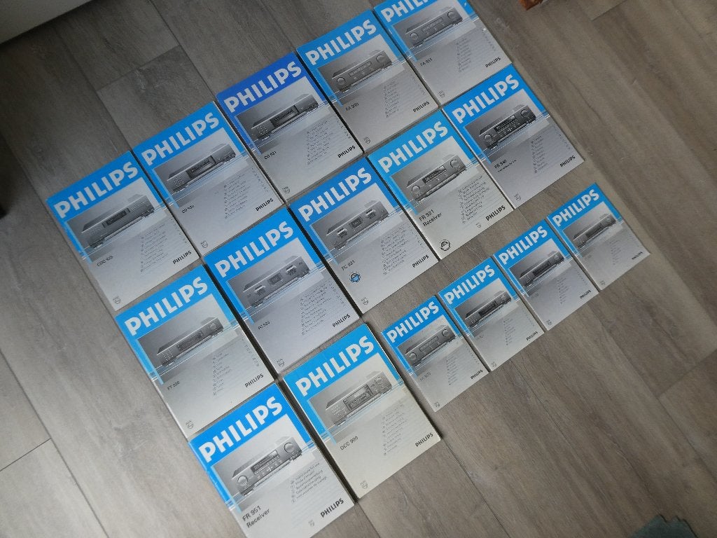 Originele handleidingen Philips 900 series, nette staat, Ophalen of Verzenden, Zo goed als nieuw, 120 watt of meer, Overige merken