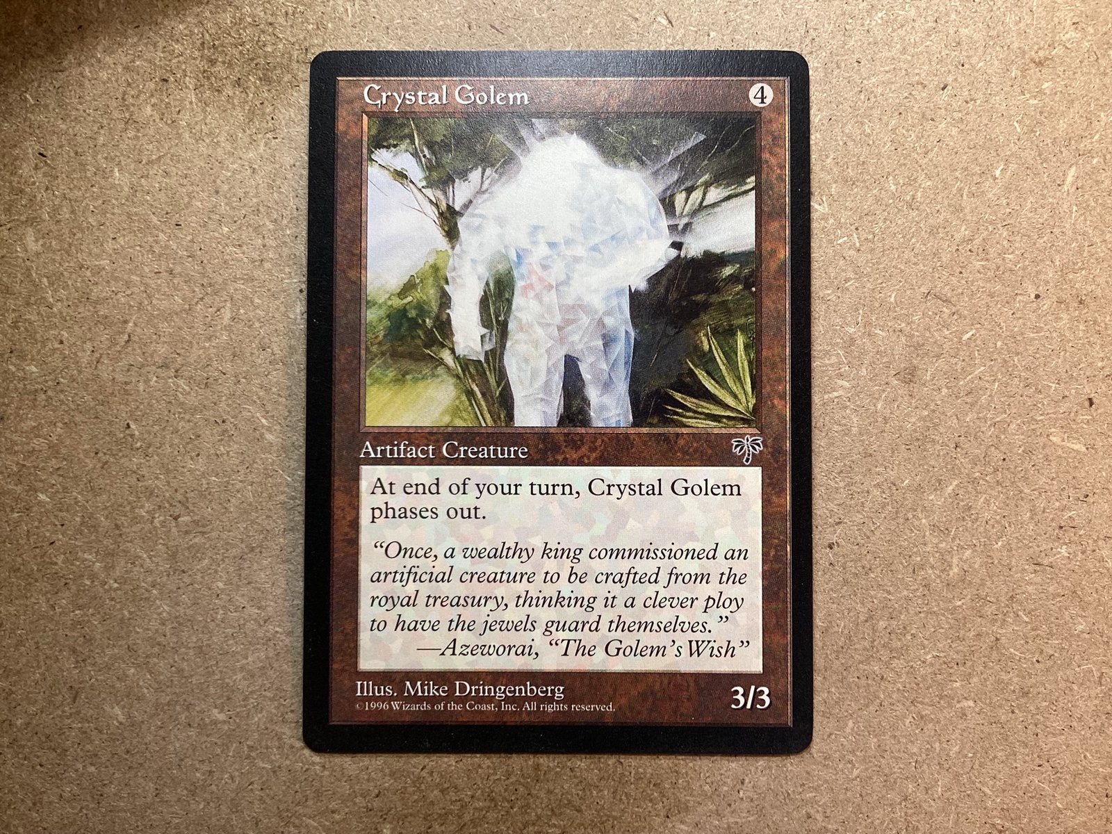 1x Crystal Golem (Excellent), Ophalen of Verzenden, Zo goed als nieuw, Losse kaart