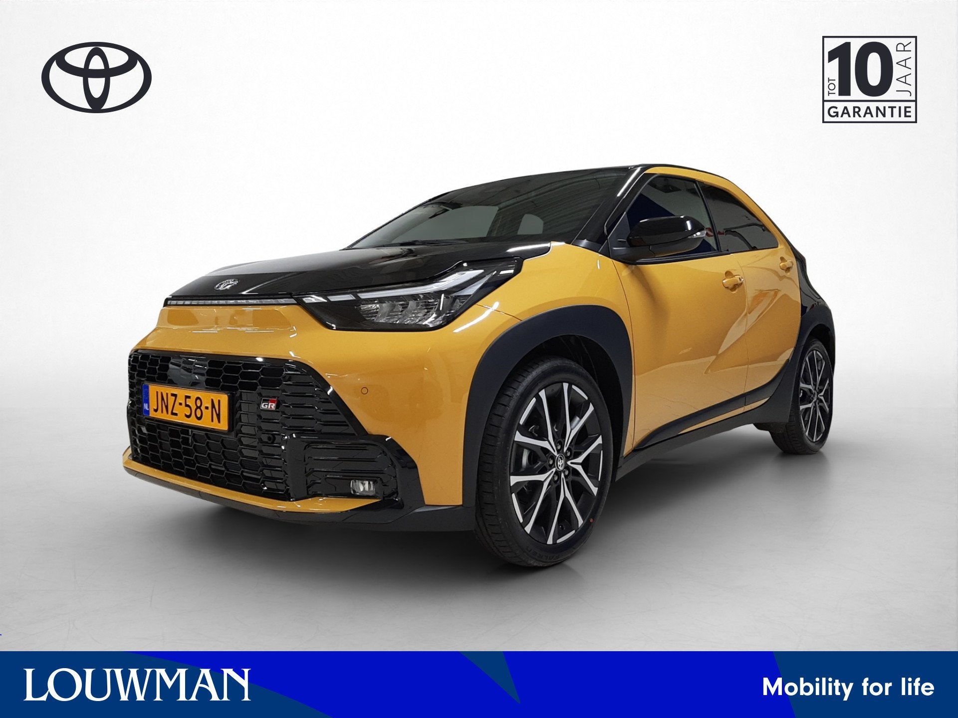 Toyota Aygo X Hybrid 115 GR Sport | JBL | Stoelverwarming |, Auto's, 4 stoelen, 116 pk, Hybride Elektrisch/Benzine, 3 cilinders