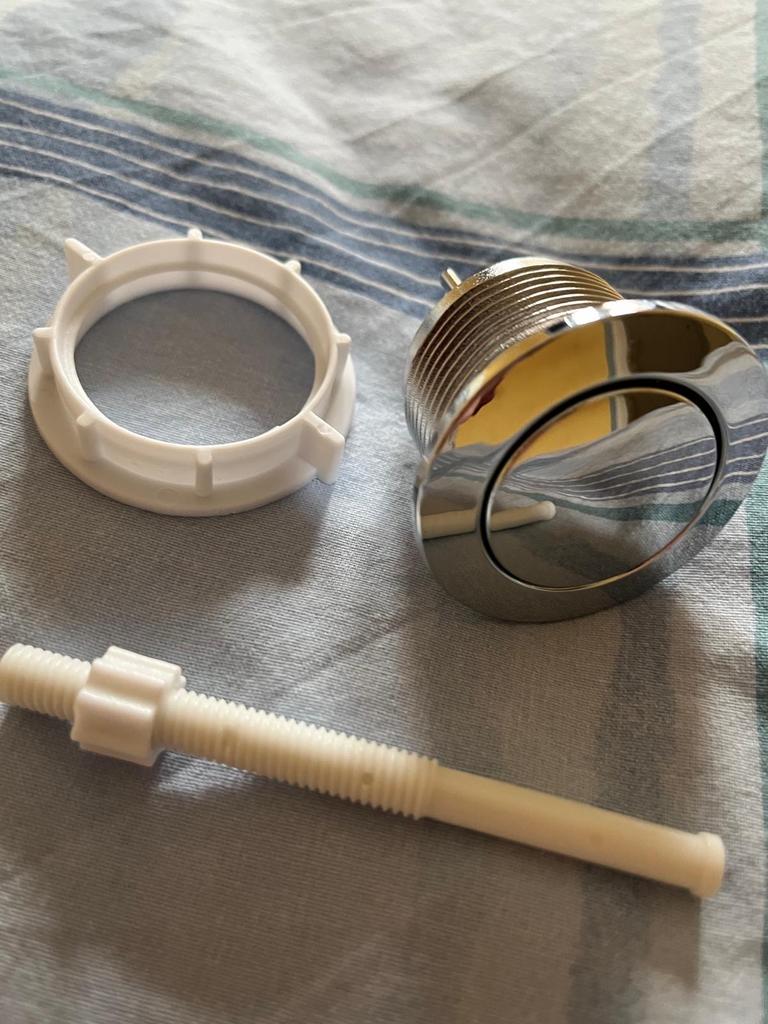Toilet drukknop, Doe-het-zelf en Verbouw, Sanitair, Ophalen, Nieuw, Chroom, Toilet