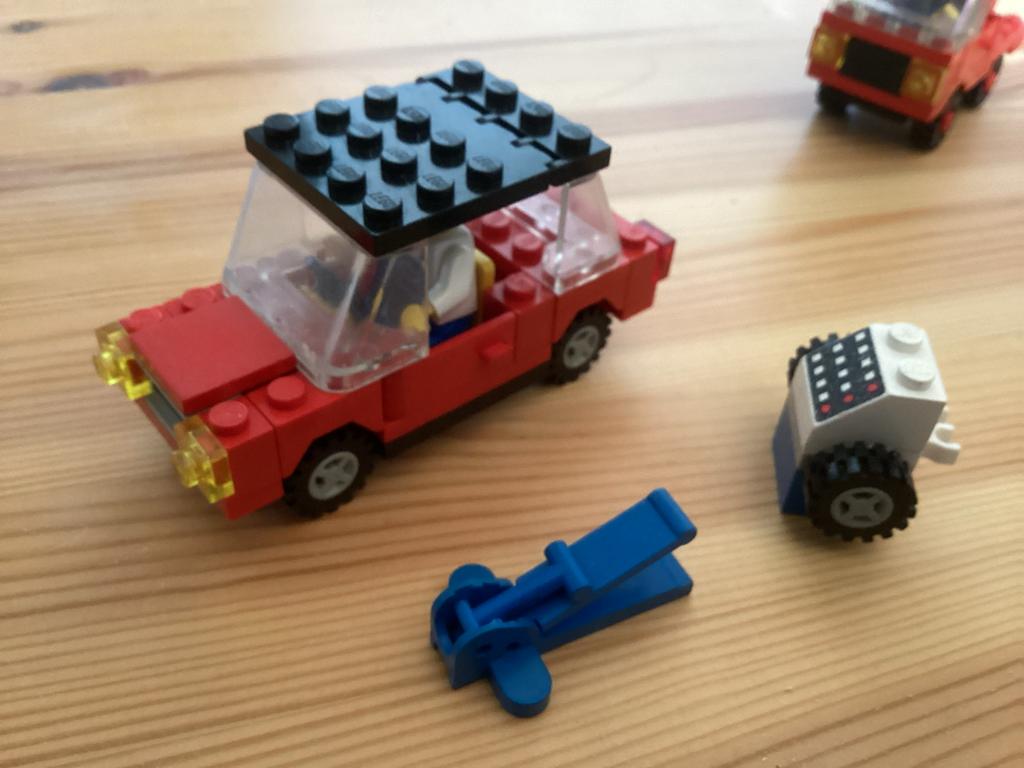 Lego Legoland 6655 Auto met monteur en gereedschap, Compleet, Gebruikt, Lego, Ophalen of Verzenden