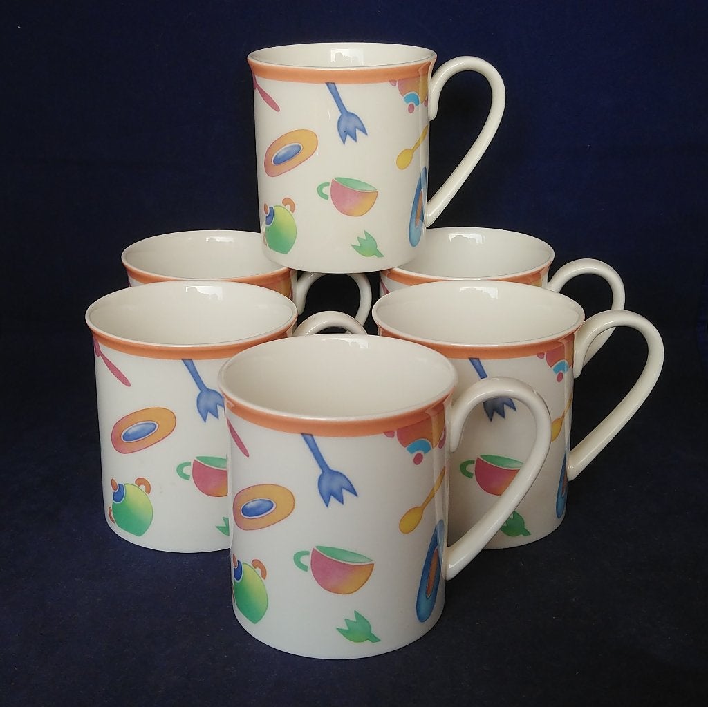 Città & Campagna (Villeroy &amp; Boch) Desco - 6 bekers, Villeroy & Boch, Ophalen of Verzenden, Zo goed als nieuw, Overige stijlen