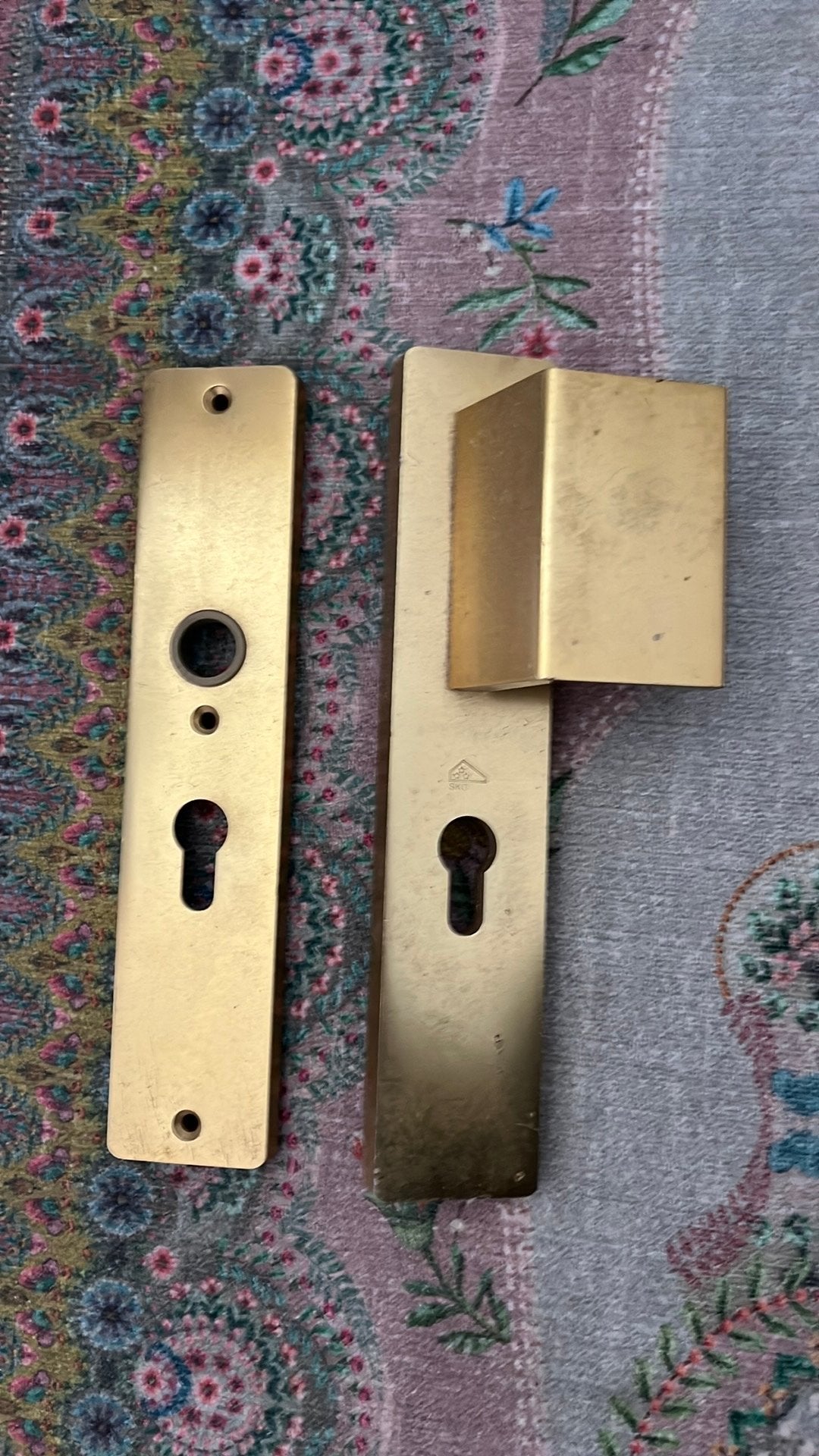 Hoppe/ NEMEF deurbeslag messing, Doe-het-zelf en Verbouw, Ophalen of Verzenden, Gebruikt, Koper of Messing, Klink of Kruk