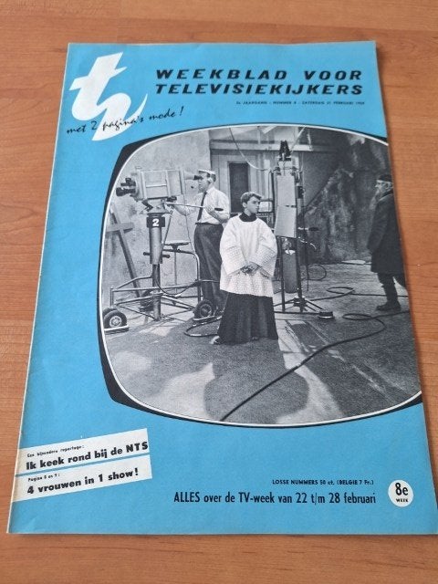 TV Magazine 1959 Pia Beck Jos Cleber Liselotte Pulver, Verzenden, Gelezen, Muziek, Film of Tv