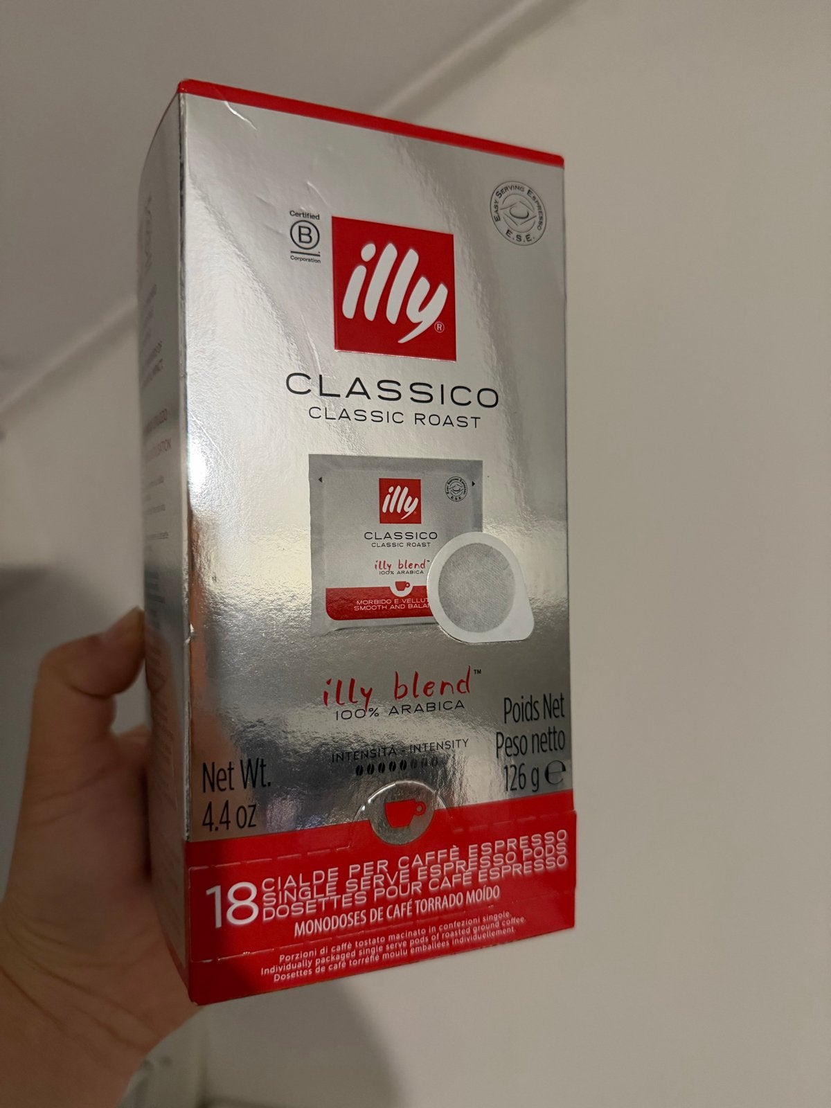 Illy Classico Classic Roast ESE Servings - 18 stuks, Koffiepads en cups, Overige modellen, Nieuw, Ophalen of Verzenden