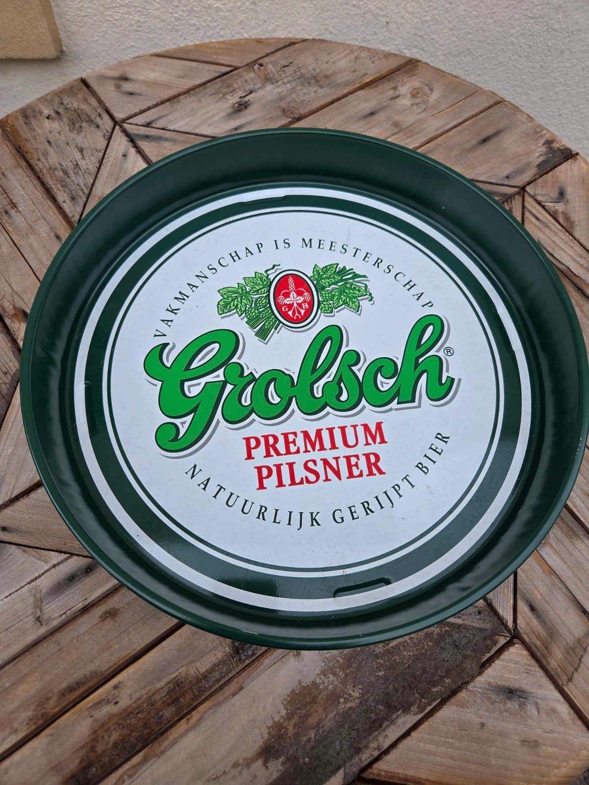 Grolsch Dienblad, Ophalen of Verzenden, Zo goed als nieuw, Reclamebord, Plaat of Schild, Grolsch