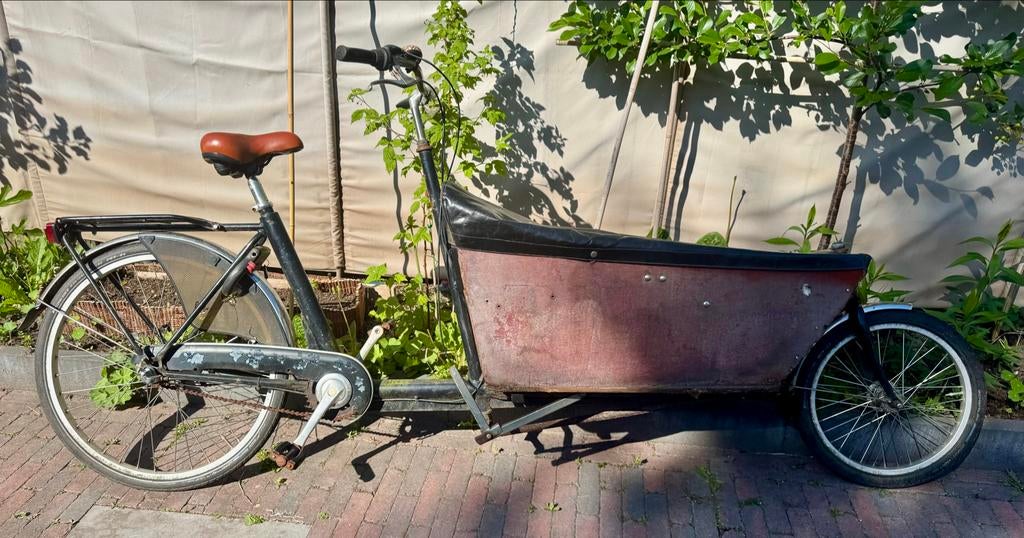 Bakfiets Ooknapper - fietst/remt prima, Gebruikt, Goederen, Elektrisch, Trommelrem