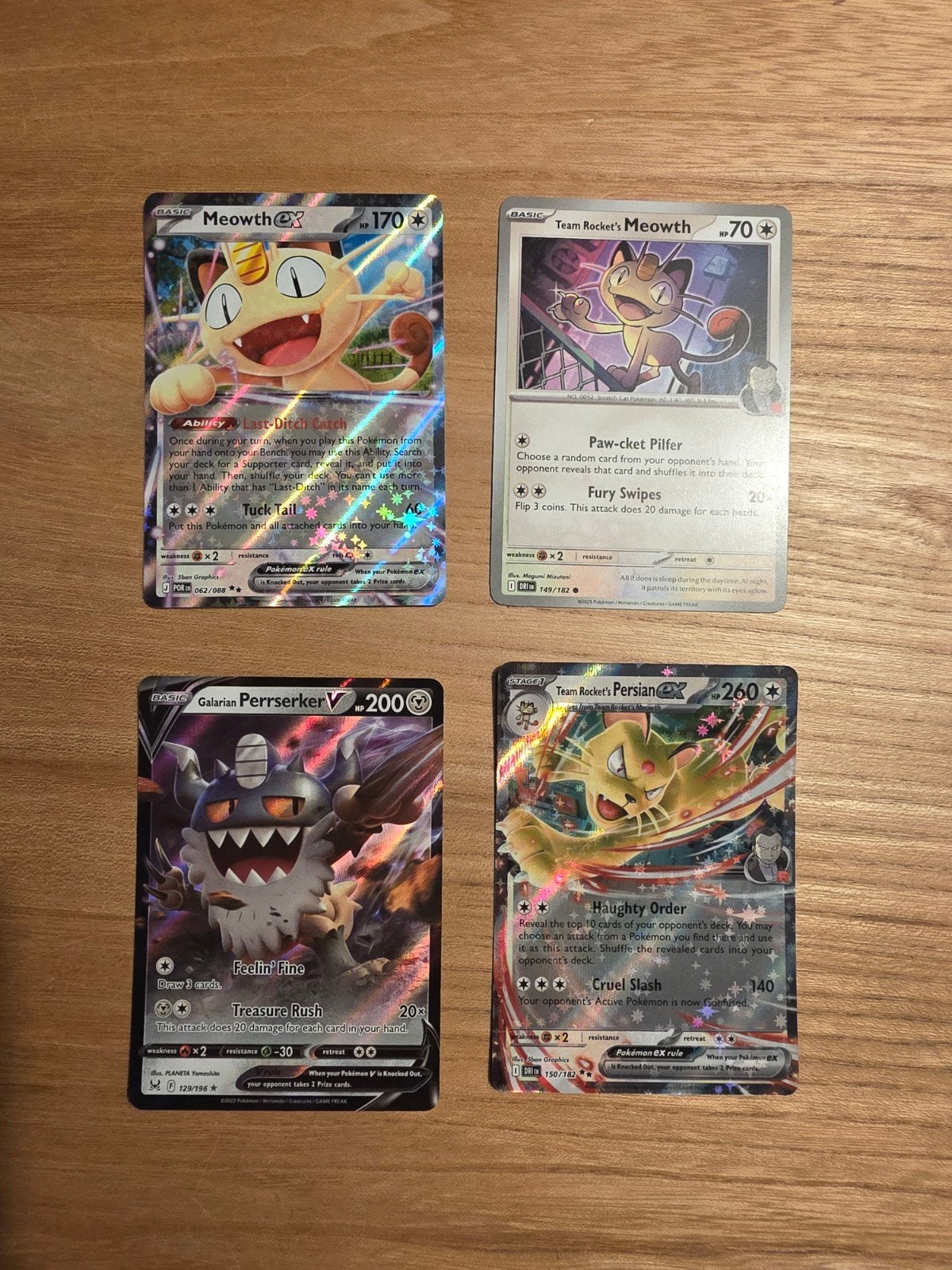 Meowth pokemon kaarten set, Ophalen of Verzenden, Meerdere kaarten