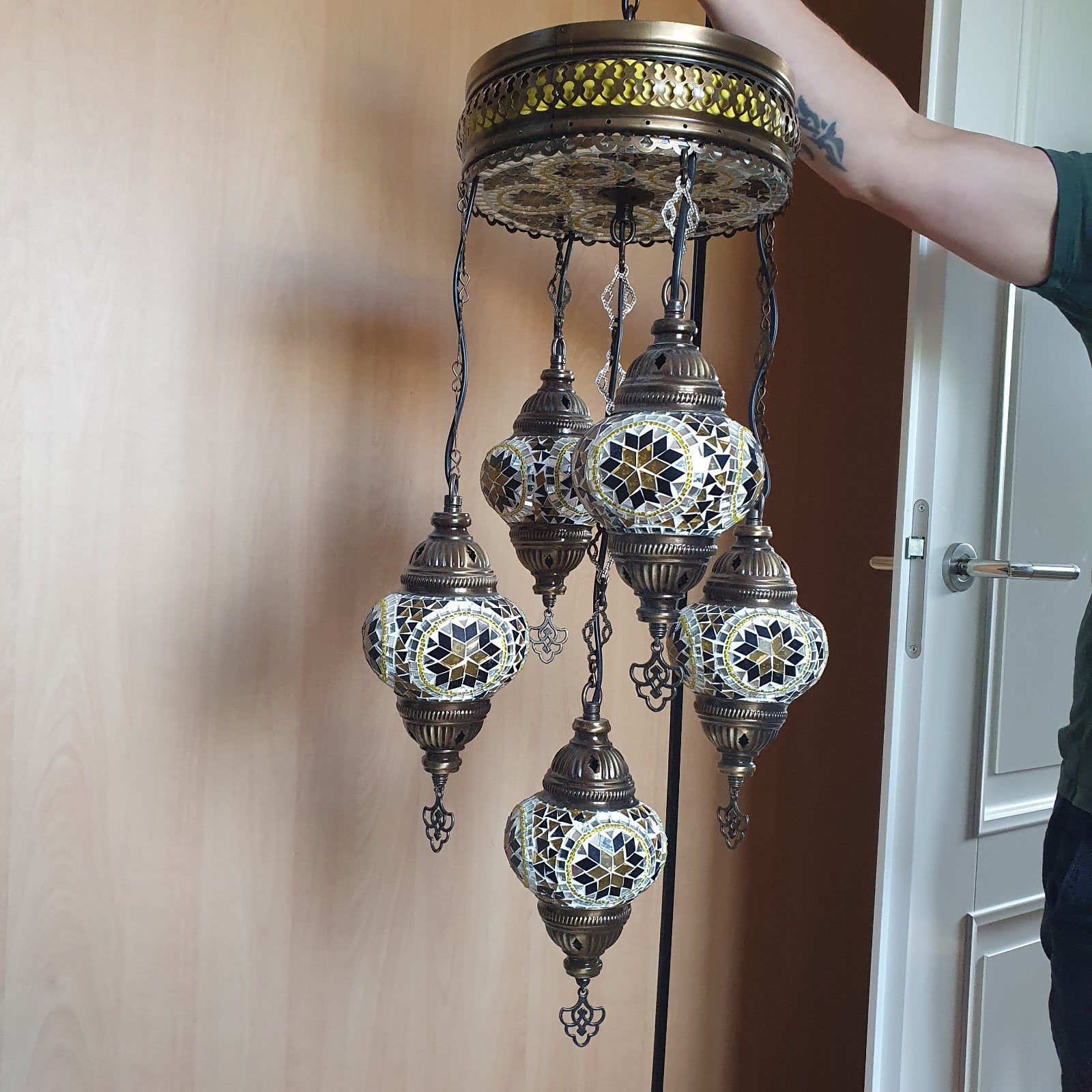 Oosterse mozaïeklamp., Ophalen