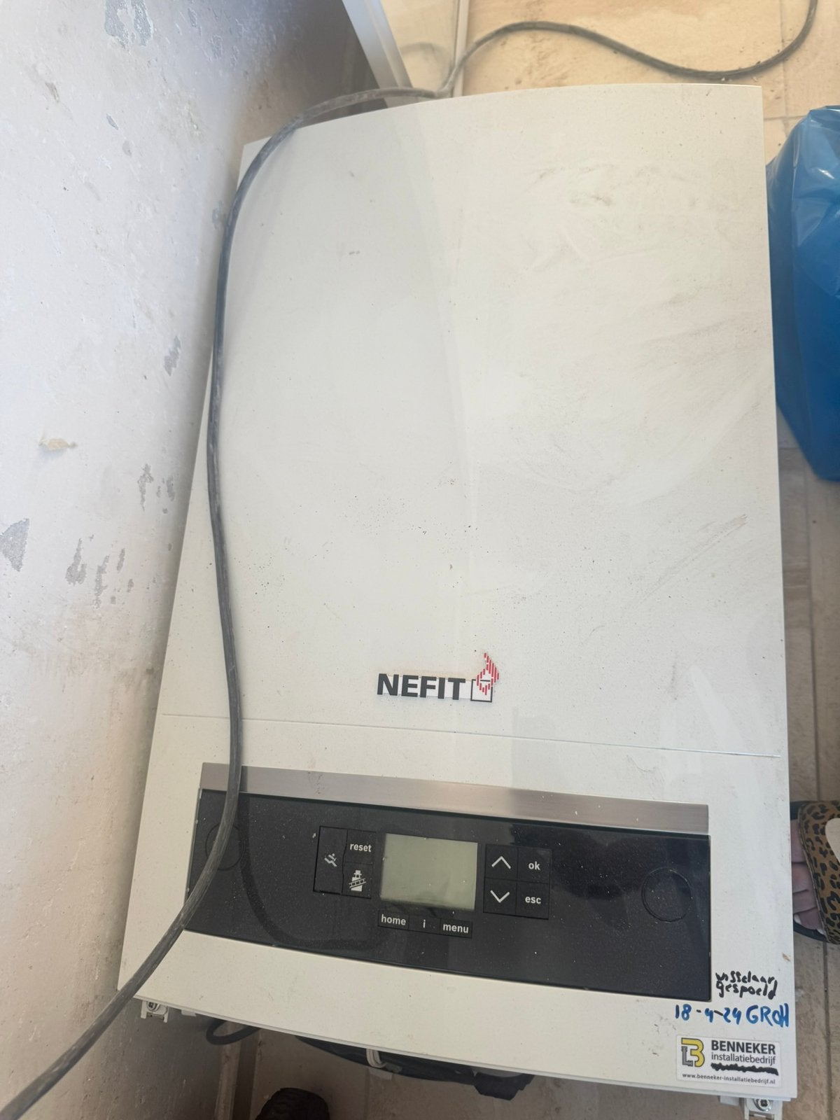 Nefit ketel, Geiser, Ophalen of Verzenden, Zo goed als nieuw, Minder dan 20 liter