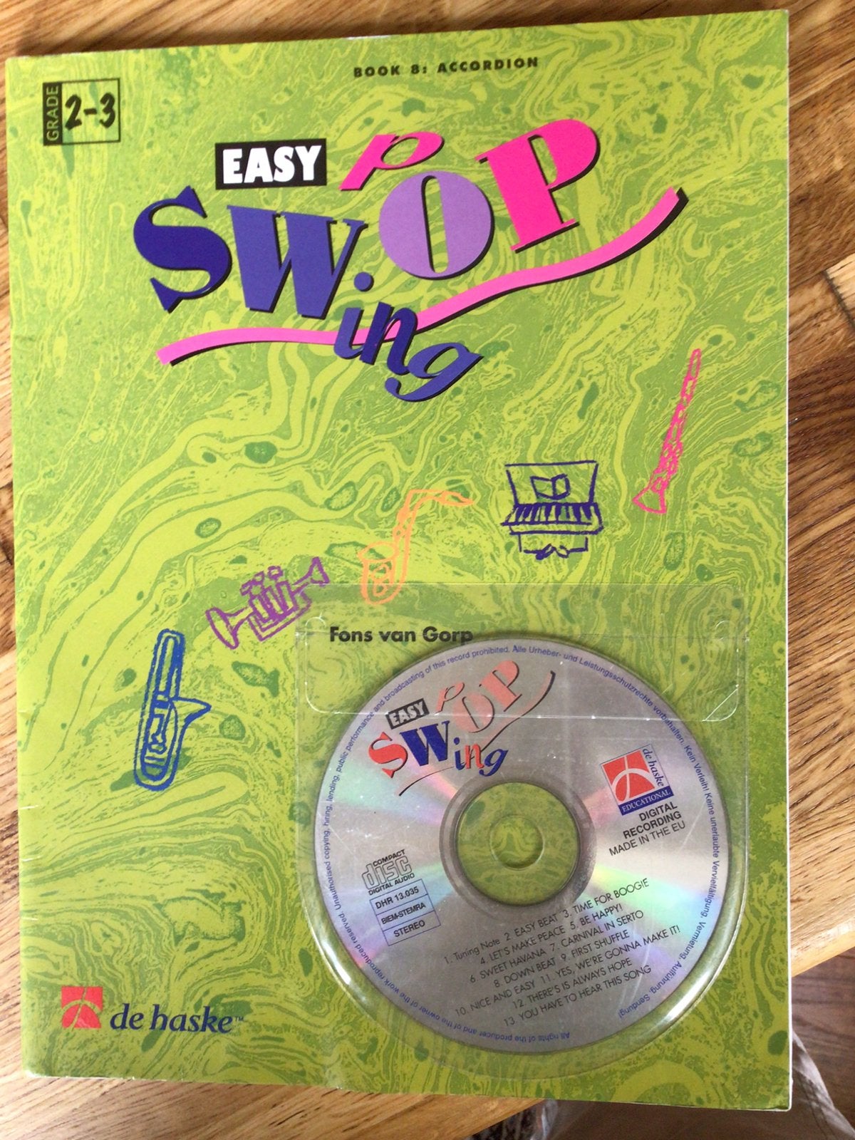 Easy pop swing, Fons van Gorp, grade 2-3, accordeon, incl cd, Ophalen of Verzenden, Zo goed als nieuw, Thema, Populair