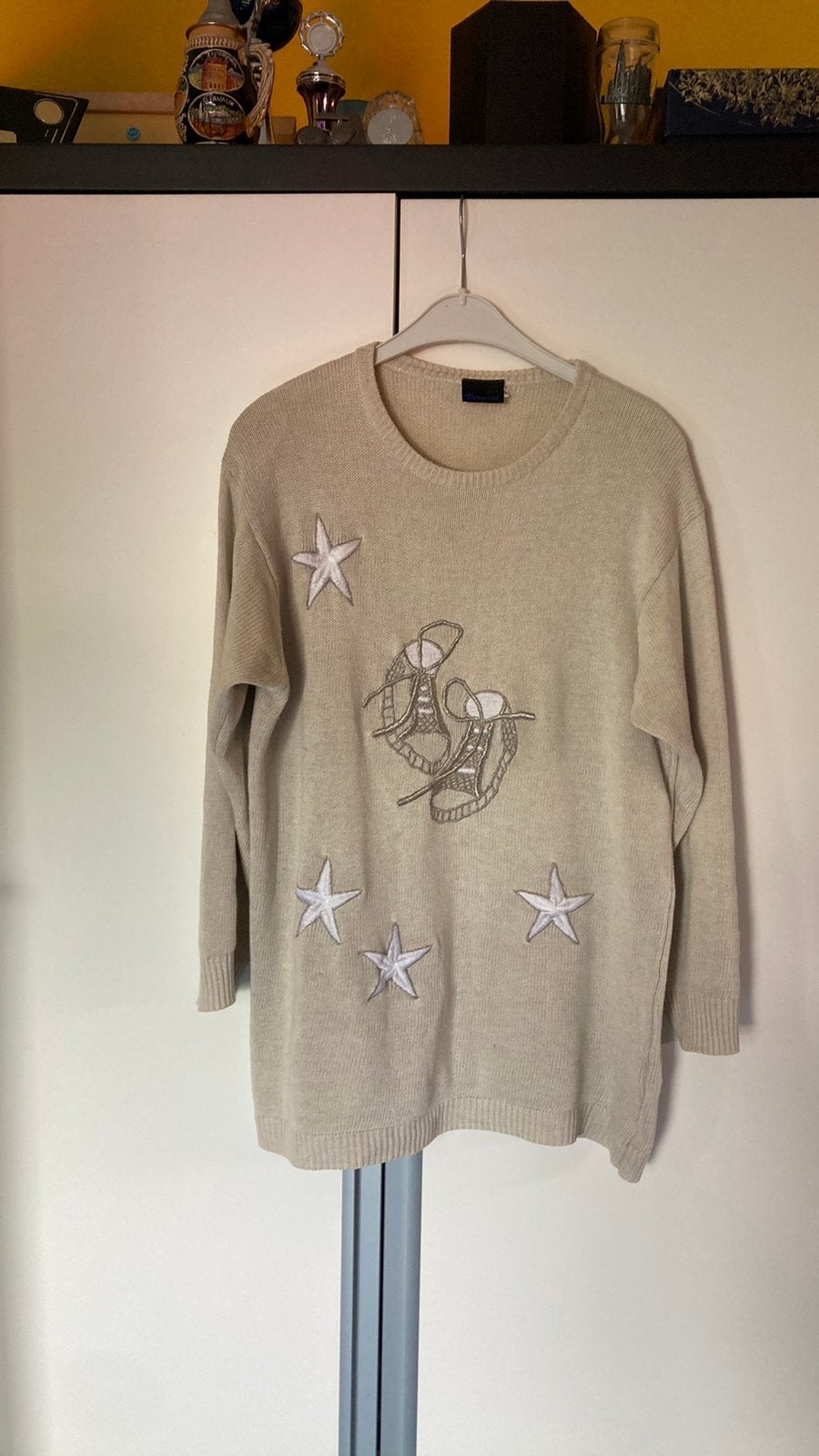 Damestrui zandkleur 44 zgan, Ophalen of Verzenden, Zo goed als nieuw, Maat 42/44 (L), Beige
