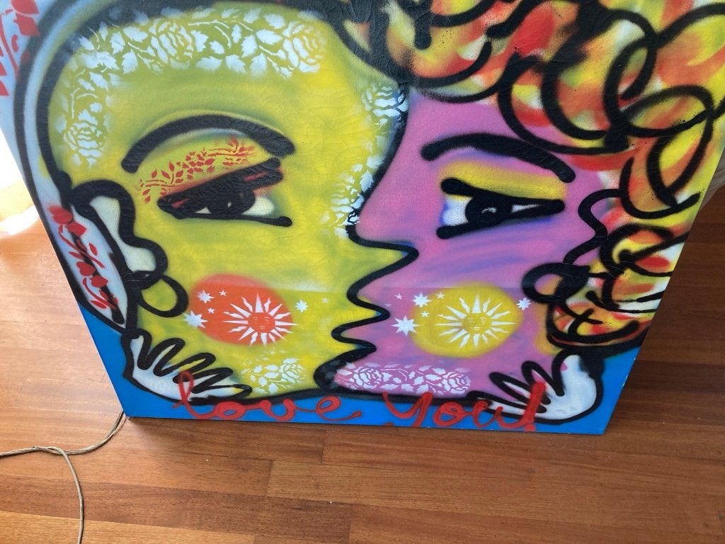 Fabian Love you, Antiek en Kunst, Ophalen, Overige materialen, Overige technieken, Portret