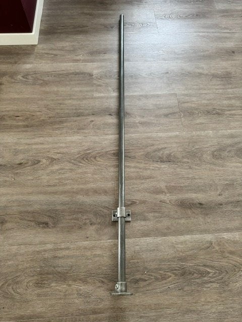 INTENSIONS Industrial gordijnroede antraciet ø 28 mm 160 cm, Ophalen, Gebruikt, 160 cm, Metaal