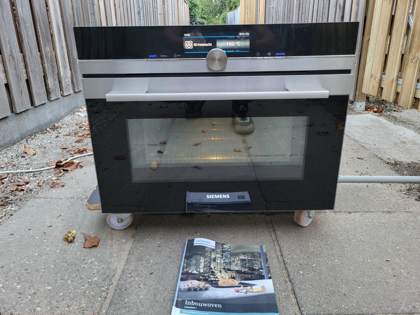 SIEMENS INBOUW COMBI OVEN MAGNETRON MET PYROLYSE ZELFREINIGE, Ophalen of Verzenden, Zo goed als nieuw, Hete lucht