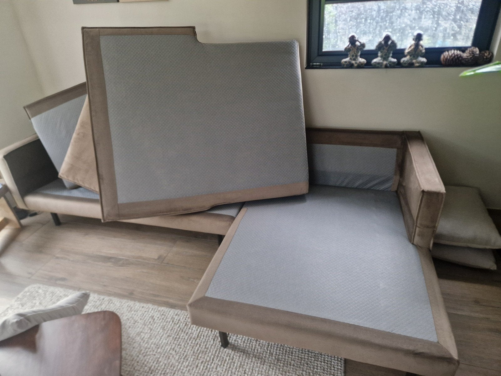 Moderne Hoekbank - Comfortabel en Stijlvol, Huis en Inrichting, Banken | Bankstellen, Ophalen, 100 tot 125 cm, Hoekbank, 300 cm of meer