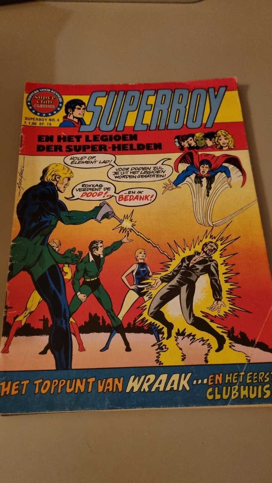 Superboy en het Legioen der Super-Helden - Nr. 4, Eén stripboek, Ophalen of Verzenden, Gelezen, DC Comics