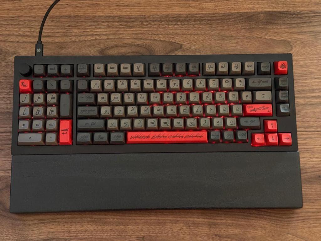Custom Keychron Southpaw Keyboard, Computers en Software, Toetsenborden, Ophalen, Keychron, Gaming toetsenbord, Zo goed als nieuw
