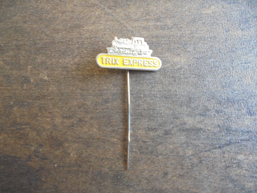 Vintage Pin Trix Express Modeltreinen (zie foto's), Verzamelen, Speldjes, Pins en Buttons, Ophalen of Verzenden, Gebruikt, Transport