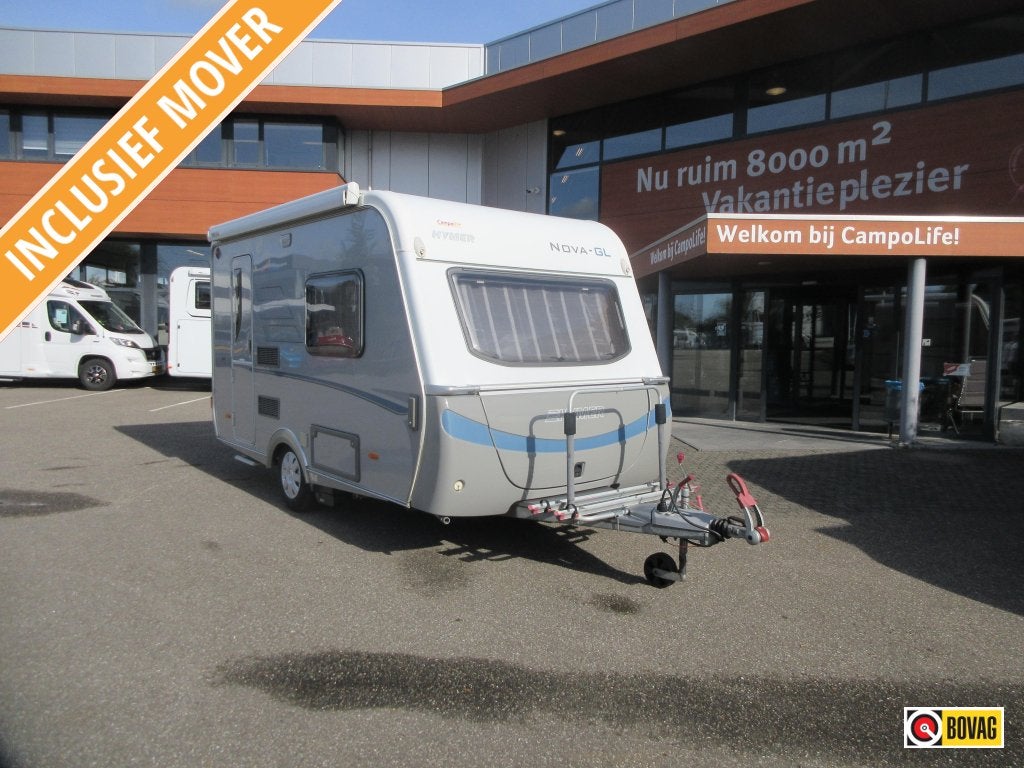 Eriba Nova GL 390 COMPACT MET EINDKEUKEN, Caravans en Kamperen, Overige typen, Fietsenrek, Tot en met 2, Eriba