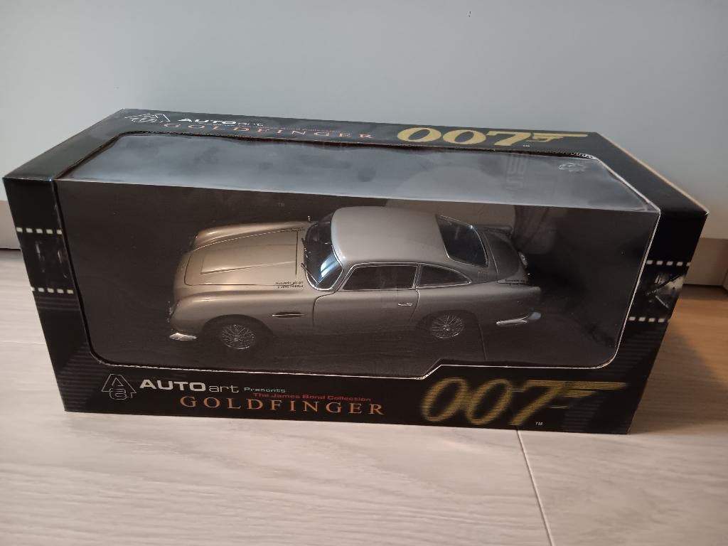 James Bond Aston Martin DB5 AutoArt Goldfinger 1:18, Ophalen of Verzenden, Nieuw, Auto, Autoart