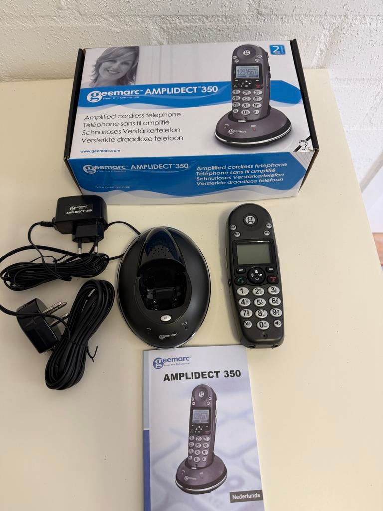 Nieuwe Geemarc Amplidect 350 Versterkte Draadloze Telefoon, Ophalen of Verzenden, Nieuw, 1 handset