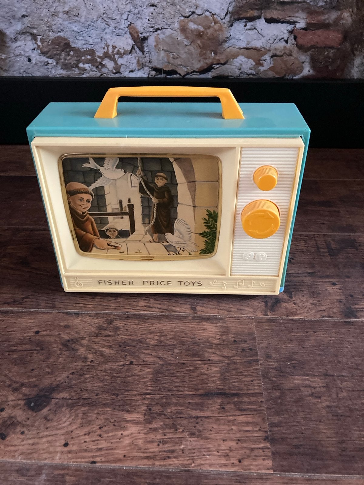 Vintage Fisher-Price Muziektelevisie - Frère Jacques, Kinderen en Baby's, Ophalen of Verzenden, Gebruikt, Overige typen, Met geluid
