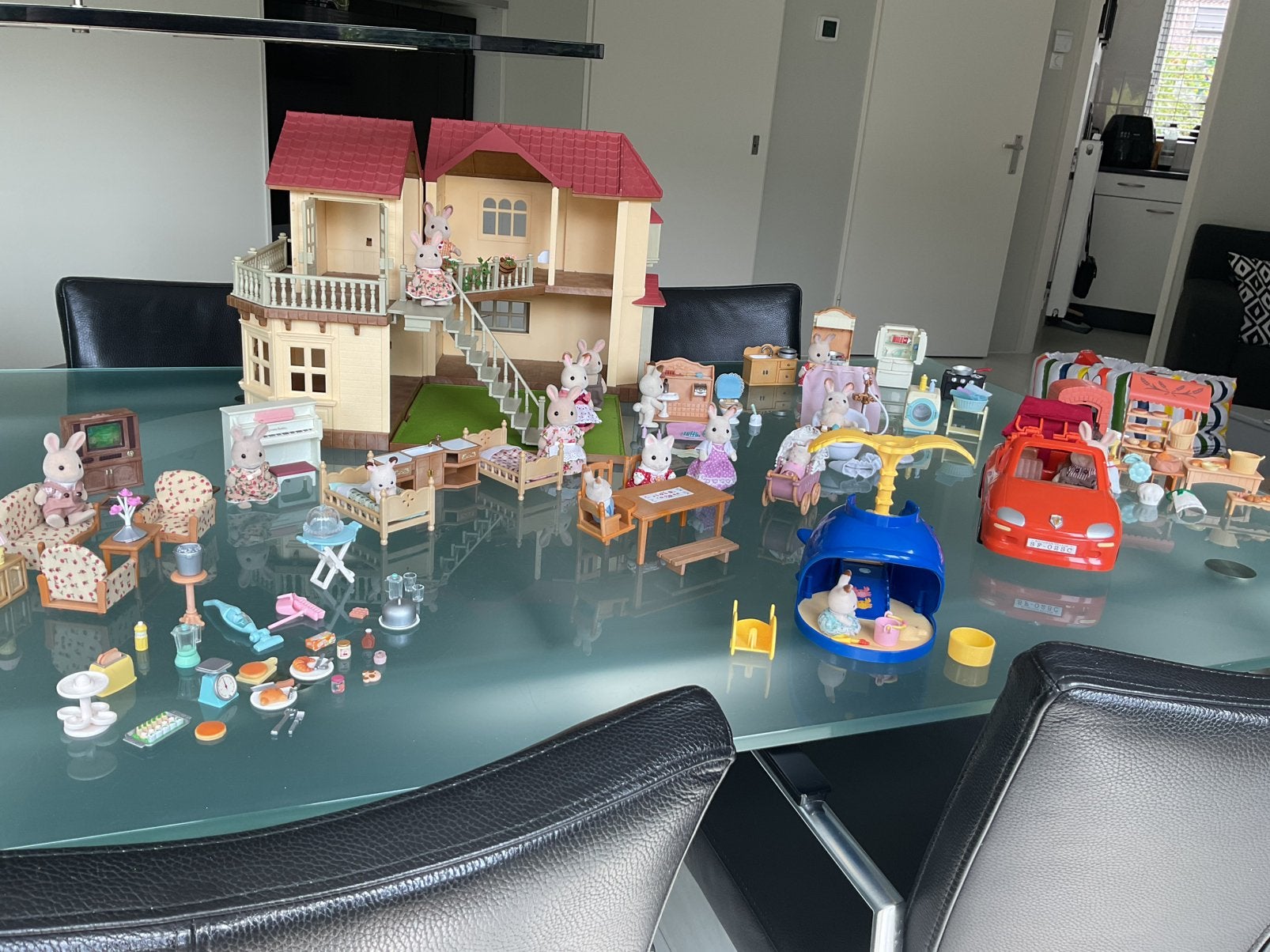 Groot Sylvanian muizen speelhuis met veel extra’s, Ophalen of Verzenden, Zo goed als nieuw