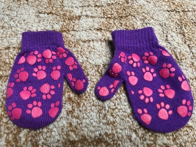 Wanten, handschoenen paars t/m 4 jaar, Gebruikt, Jongen of Meisje, Ophalen of Verzenden, 104 of kleiner