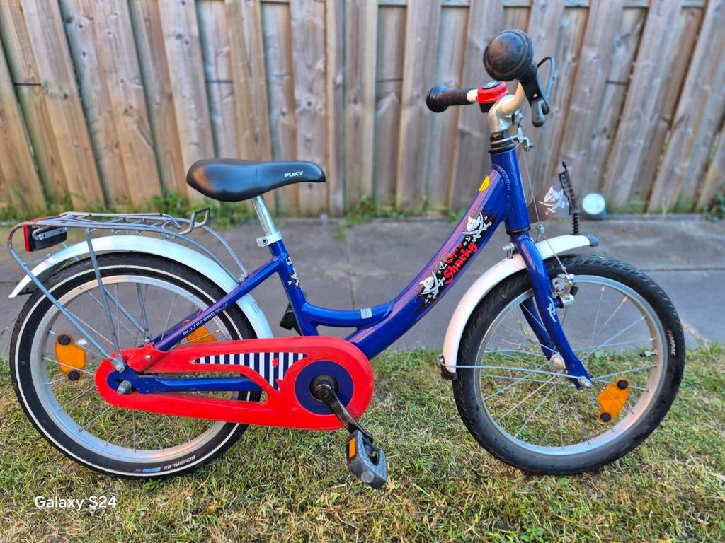 Puky Capt'n Sharky Piratenfiets 18 inch, Ophalen, Terugtraprem, Gebruikt, Puky