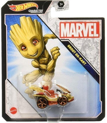 Hotwheels: Character Cars: Marvel Groot Go-Kart, ., Nieuw, Ophalen of Verzenden, .