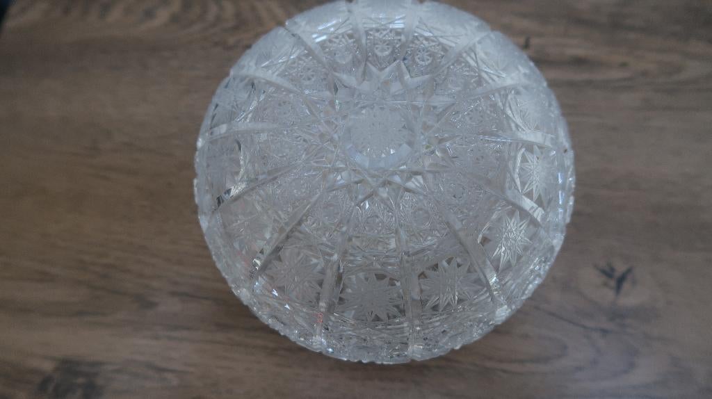 echte kristallen grote (koek) schaal en bonbon schaaltje, Ophalen of Verzenden