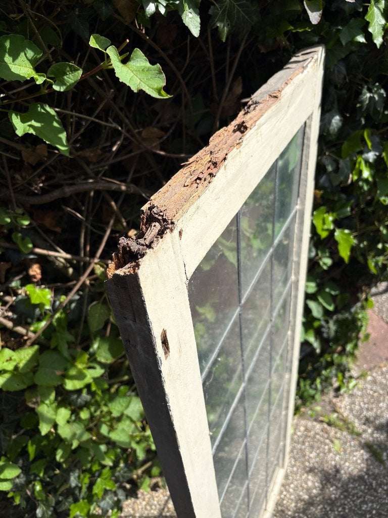 Glas in loodraam, Ophalen, Gevelraam of Ruit, Gebruikt, Minder dan 80 cm