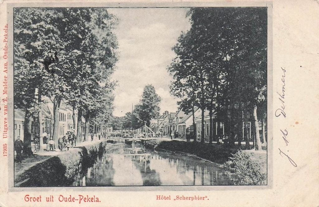 703-315-027 Oude-Pekela Hotel Scherpbier, Verzenden, Voor 1920, Groningen