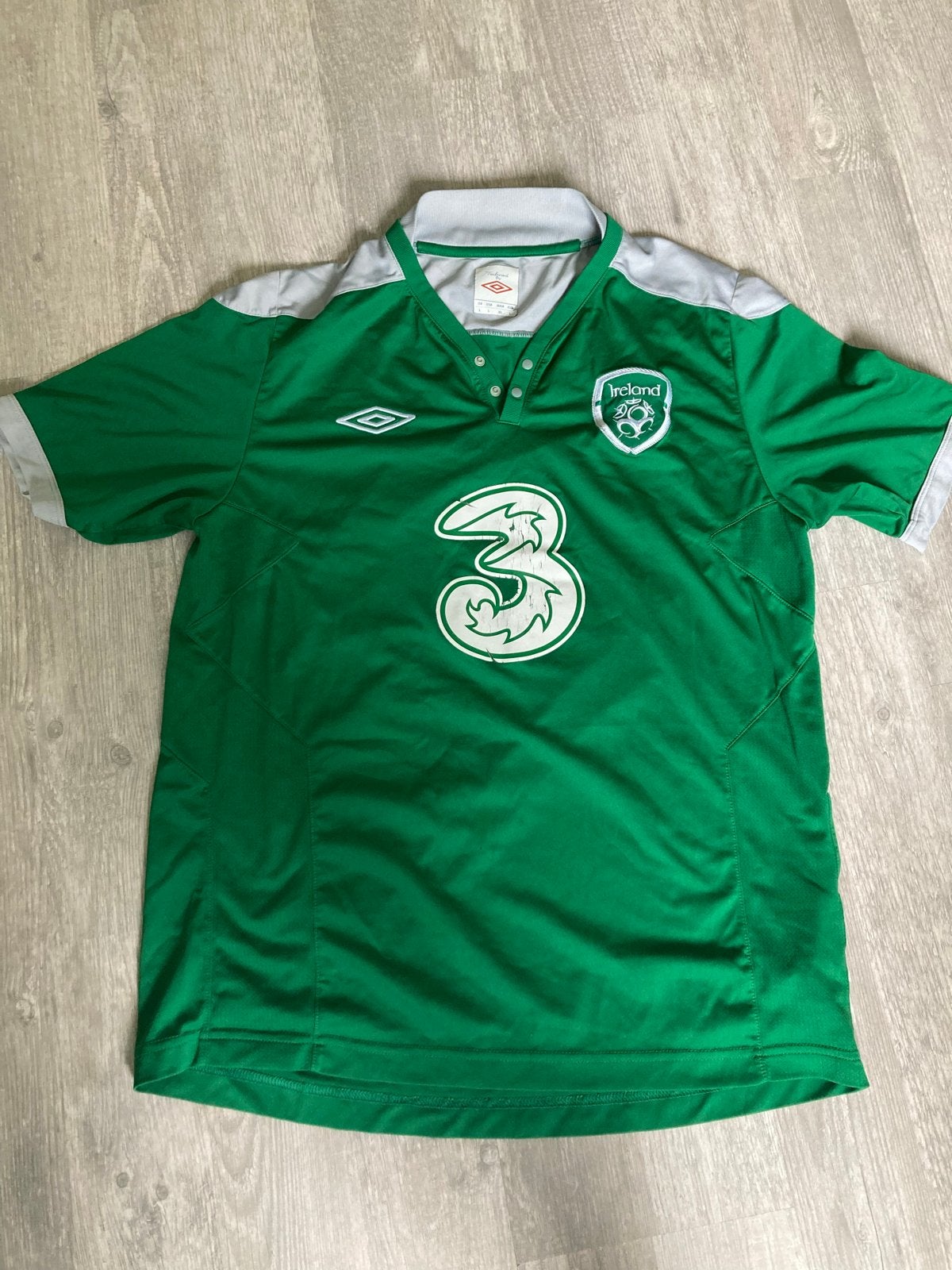 Origineel Ierland Voetbalshirt 2012-2013 - Umbro, Maat 52/54 (L), Ophalen of Verzenden, Voetbal, Gedragen
